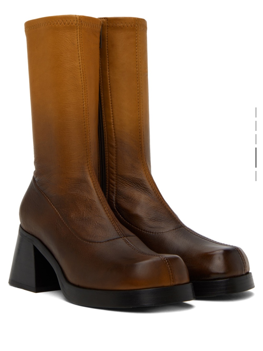 Miista Elke Gradient Boots Brown 36 - Picture 3 of 3